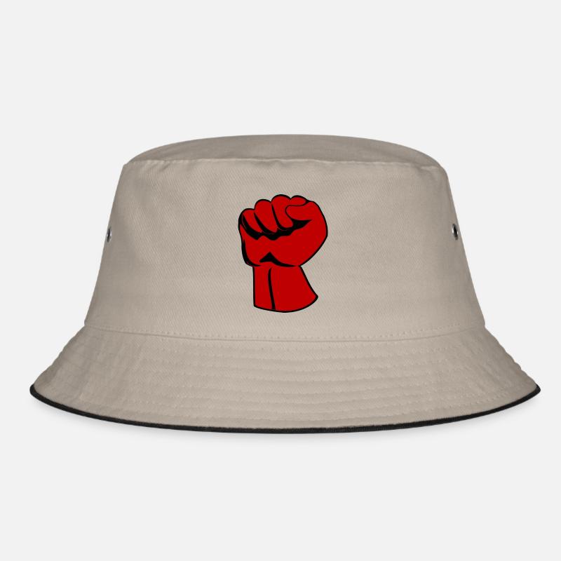 Comic Faust - Bucket Hat - Khaki/Schwarz