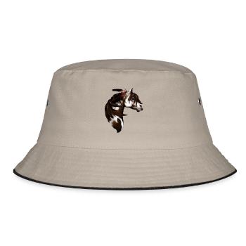 Feathered Paint Horse - Bucket Hat - khaki/black - Front