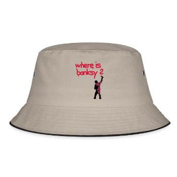 where is banksy - Bucket Hat - khaki/black - Front