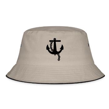 ancre de marine conception simple de rockabilly - Bob - kaki/noir - Devant