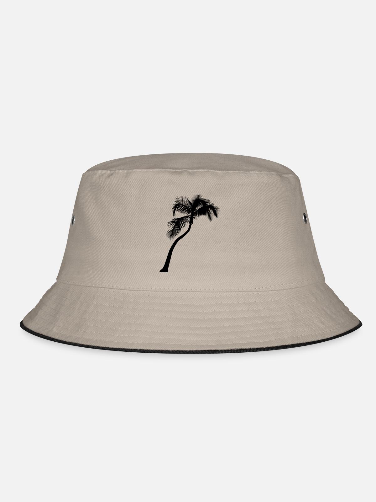 Palme - Bucket Hat - Khaki/Schwarz - Vorne