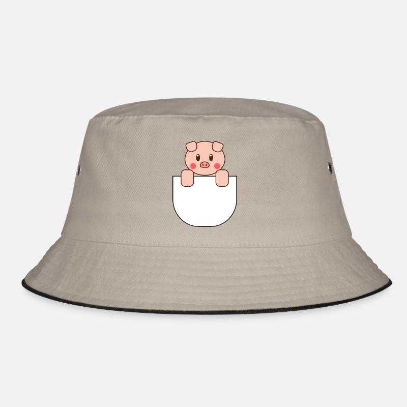 Süßes Tasche Schweinchen Geschenkidee Bucket Hat