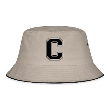 c - Bucket Hat - khaki/black - Front