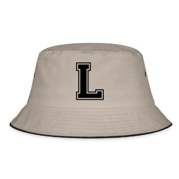 l - Bucket Hat - khaki/black - Front