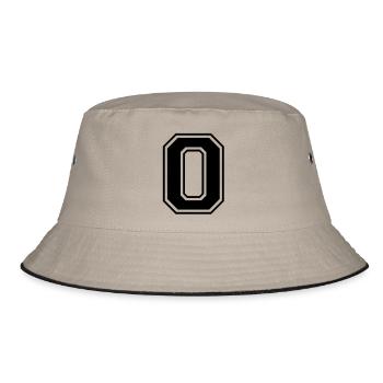 o - Bucket Hat - khaki/black - Front