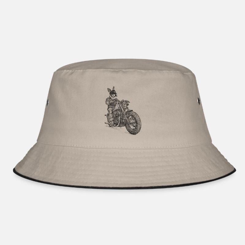 Bunnyrider - Bucket Hat - Khaki/Schwarz