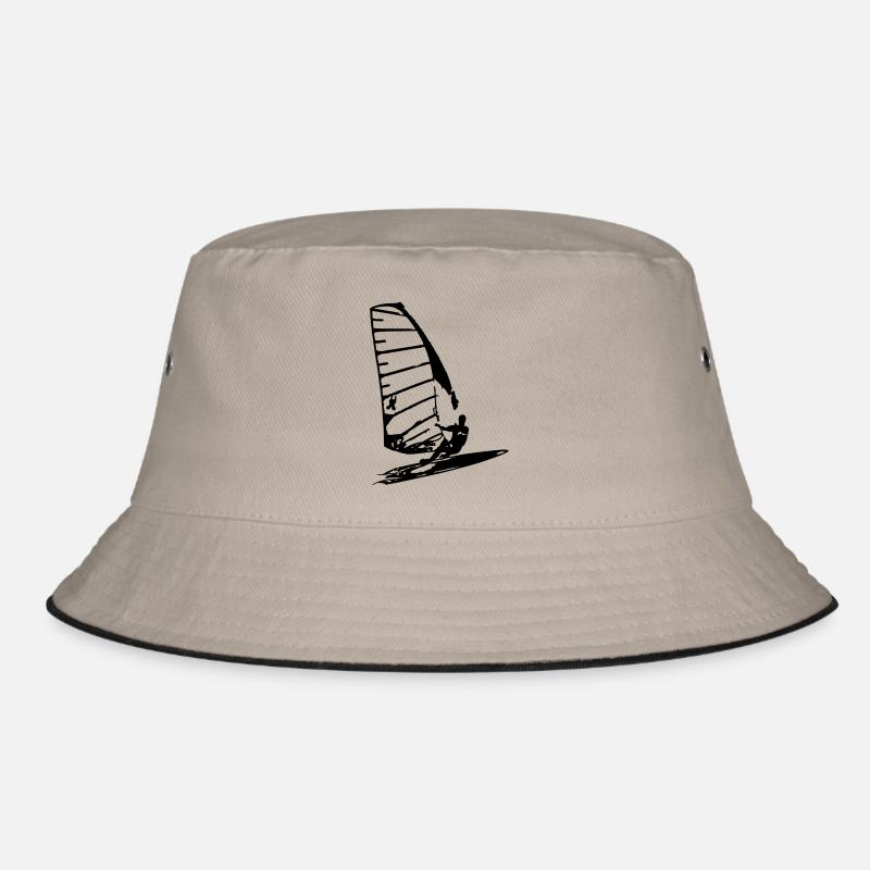 PlancheCà 4 Sail - Bucket Hat - Khaki/Schwarz