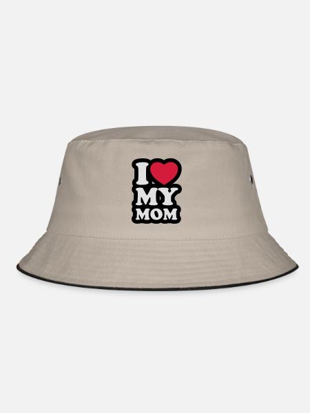 I love my mom - J'aime ma maman - Bob - kaki/noir - Devant