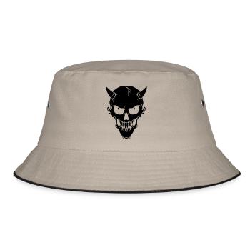 Devil - Bucket Hat - khaki/black - Front