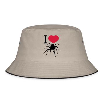coeur amour j'aime araignée oiseau araignée design clipart - Bob - kaki/noir - Devant