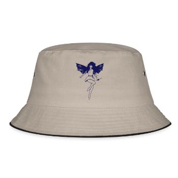 elfe - Bucket Hat - Khaki/Schwarz - Vorne