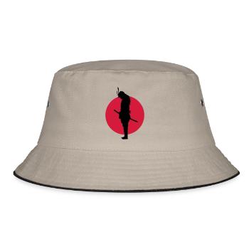 Japan Samurai Warrior (Japan flag) - Bob - kaki/noir - Devant