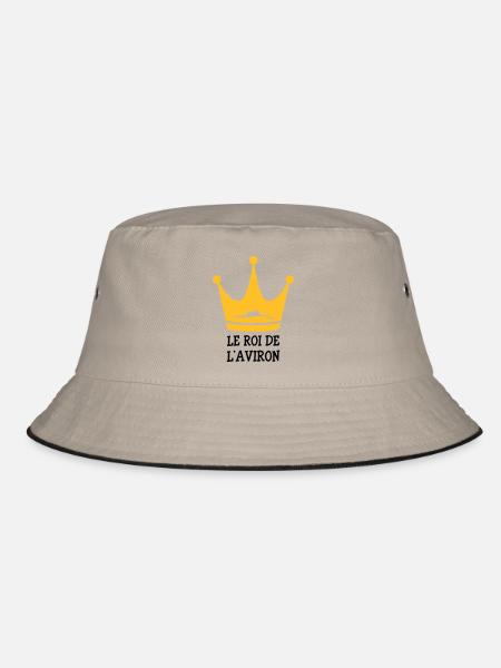 Le Roi de l'Aviron - Bucket Hat - khaki/black - Front