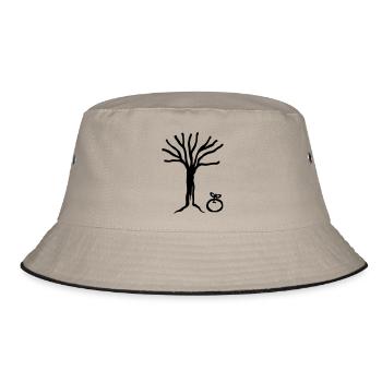 Baum Apfel - Bucket Hat - Khaki/Schwarz - Vorne