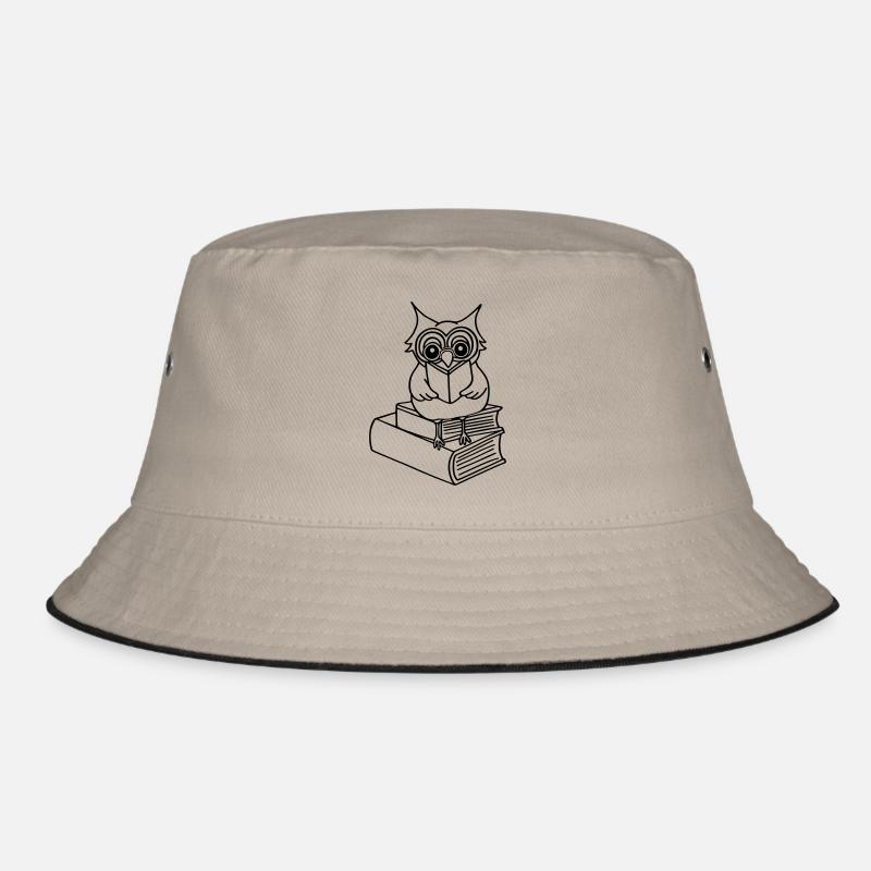 Eule, Bücher Bucket Hat
