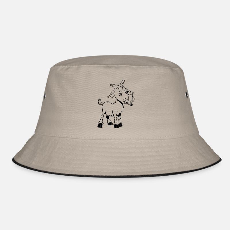 Goat kiffen joint Bucket Hat