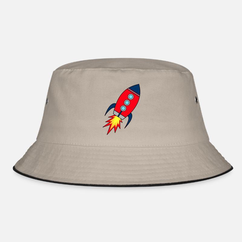 Rakete Startup | Raktenstart | Kinderrakete Schule Bucket Hat