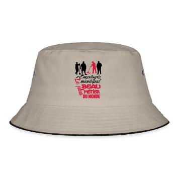 MOTIF DESIGN HUMOUR POUR HOMME VISUEL MIXTE - Bob - kaki/noir - Devant