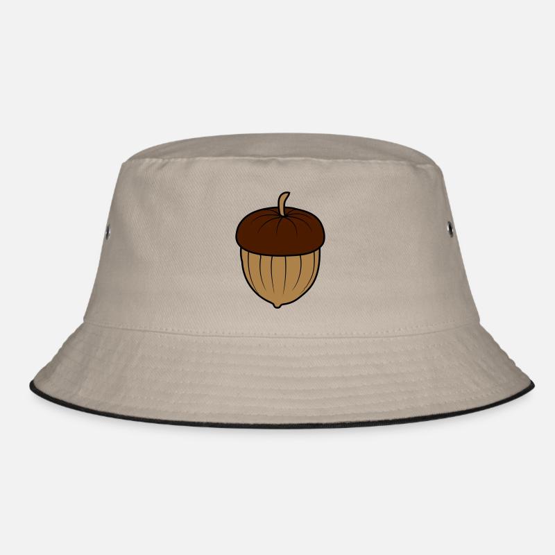Acorn Nut Design Bucket Hat