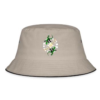 KIMO - Bucket Hat - Khaki/Schwarz - Vorne