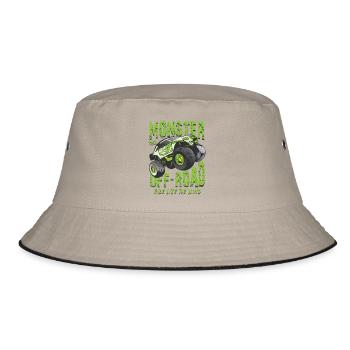 Offroad Monster Truck - Bucket Hat - khaki/black - Front