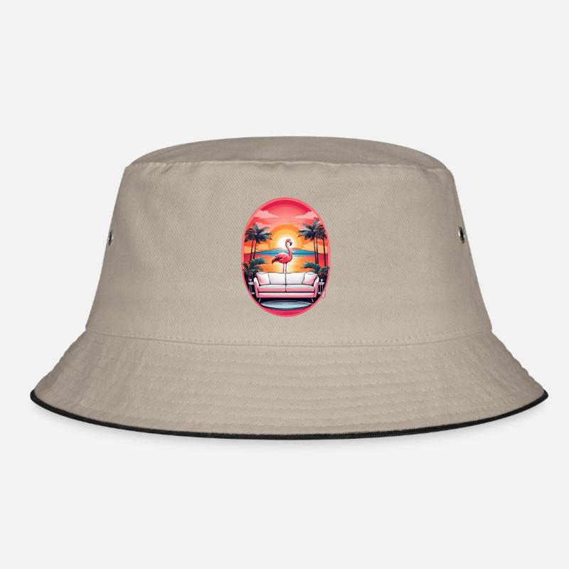 Flamingo Sofa Bucket Hat