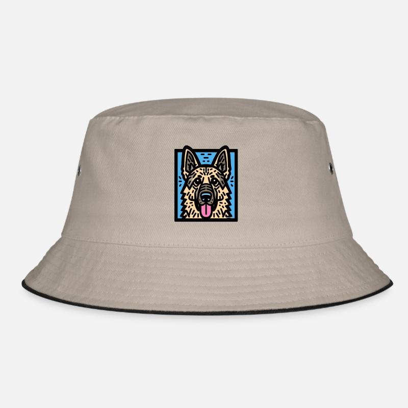 Deutscher Schäferhund Pop Art Bucket Hat