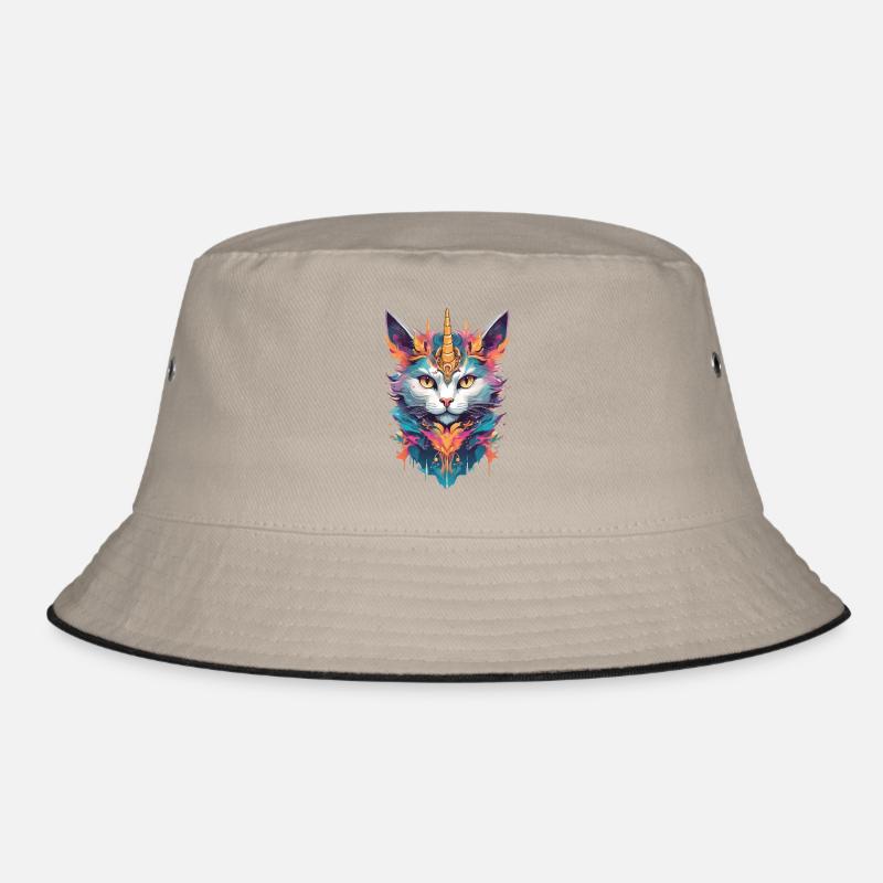 Collection chat licorne 2 - Bob - kaki/noir