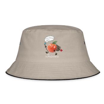 Wanderine - Bucket Hat - Khaki/Schwarz - Vorne