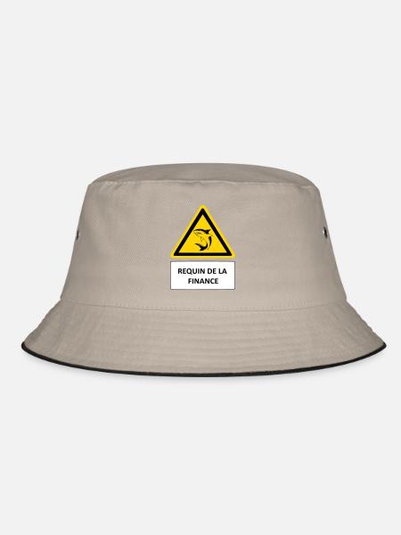 Shark of finance - Bucket Hat - khaki/black - Front