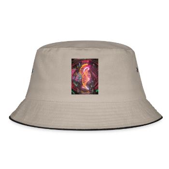Neon-Stadt Neon City - Bucket Hat - khaki/black - Front