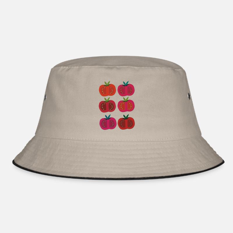 Tomatoes 6 times multicoloured Bucket Hat