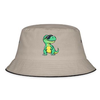 Cool Dino Rocks Sunglasses - Bucket Hat - khaki/black - Front