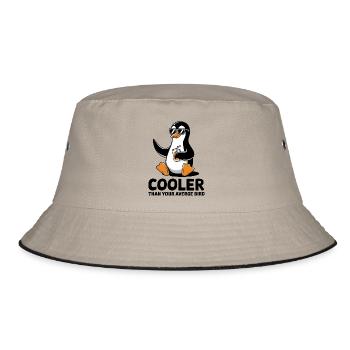 Kühler als ein durchschnittlicher Vogel - Bucket Hat - Khaki/Schwarz - Vorne