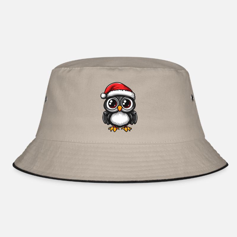 Owl Christmas Bucket Hat