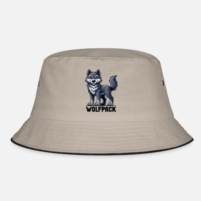 Wolf Comic Bucket Hat