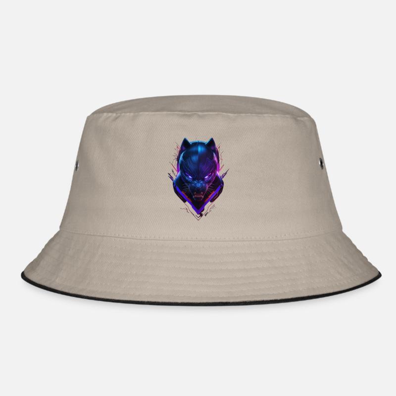 Schwarzer Panter - Bucket Hat - Khaki/Schwarz