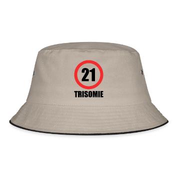 Down syndrome - Bucket Hat - khaki/black - Front