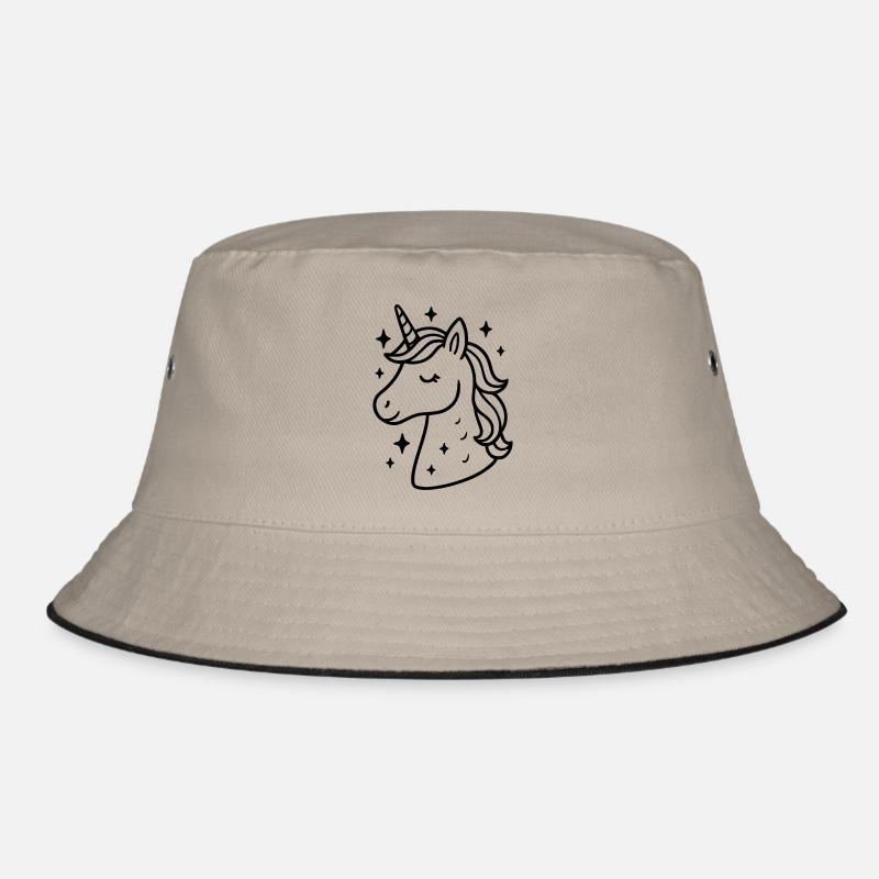 The Enchanted Unicorn - Bucket Hat - khaki/black