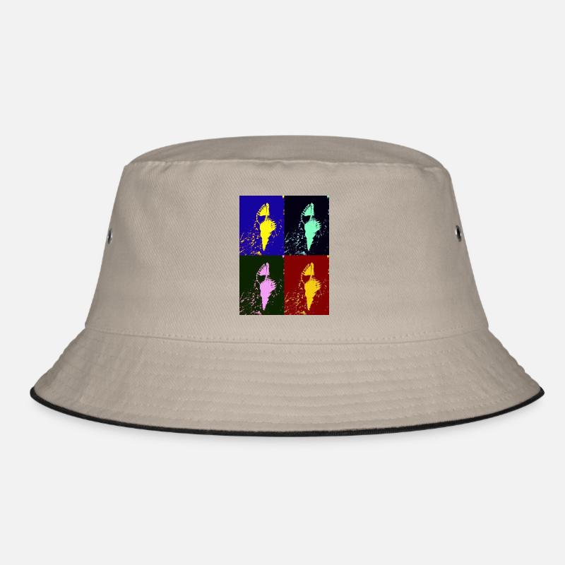 Mediterranean shellfish - Bucket Hat - khaki/black