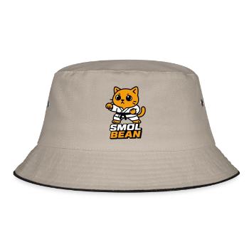 Katzenkämpfer im Dojo - Bucket Hat - Khaki/Schwarz - Vorne