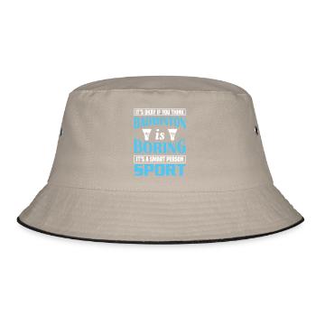 Badminton - Bucket Hat - khaki/black - Front