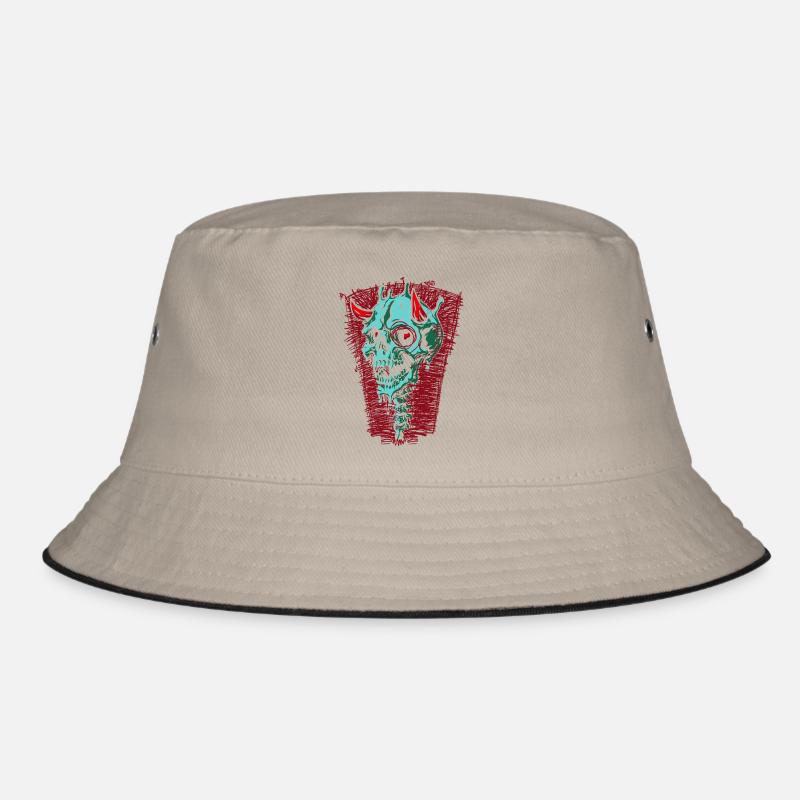 Crâne turquoise avec cornes Bob