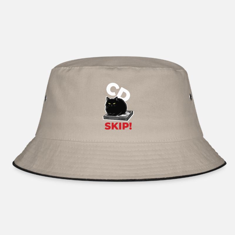 CD Skip Chat Music Humor Bucket Hat