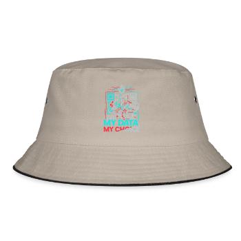 My data - Bucket Hat - khaki/black - Front