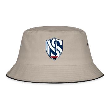 Lighthouse in the night - Bucket Hat - khaki/black - Front