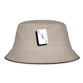 Ass von Bis - Bucket Hat - Khaki/Schwarz - Vorne
