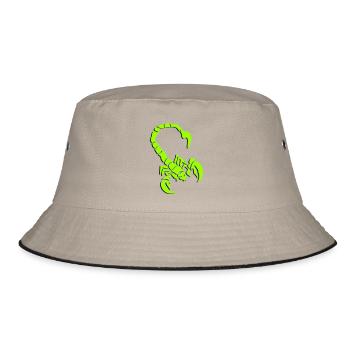 skorpion_01_3d - Bucket Hat - khaki/black - Front