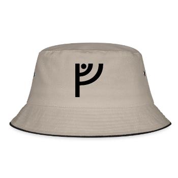 V Viking Rune - Bucket Hat - khaki/black - Front
