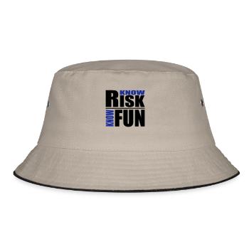 know risk - know fun - Bucket Hat - khaki/black - Front